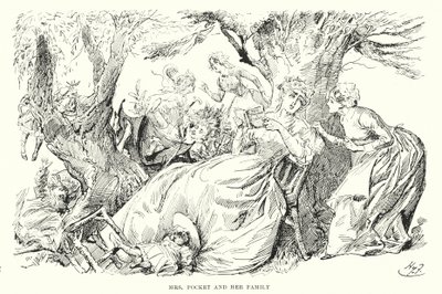 查尔斯·狄更斯（Charles Dickens）的《远大前程》插图（石版画） 作者 哈里·弗尼斯（Harry Furniss）