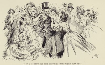 在片刻中，所有美女都围绕着克劳德 作者 哈里·弗尼斯（Harry Furniss）