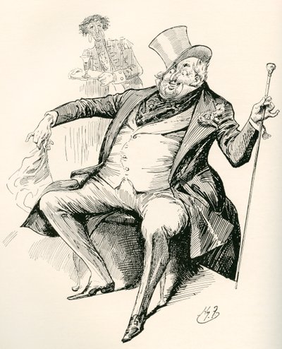 Joey B. Harry Furniss 为查尔斯·狄更斯的小说《董贝父子》绘制的插图，出自《见证版》，1910 年出版。 作者 哈里·弗尼斯（Harry Furniss）