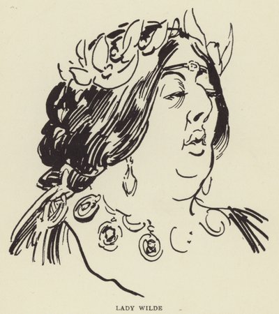 王尔德夫人 作者 哈里·弗尼斯（Harry Furniss）