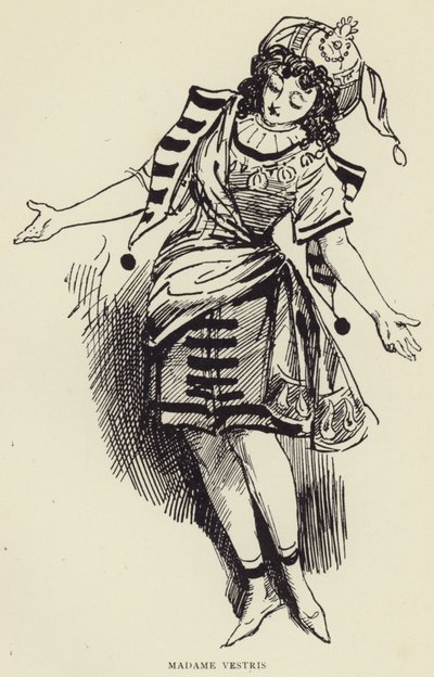 夫人Vestris 作者 哈里·弗尼斯（Harry Furniss）