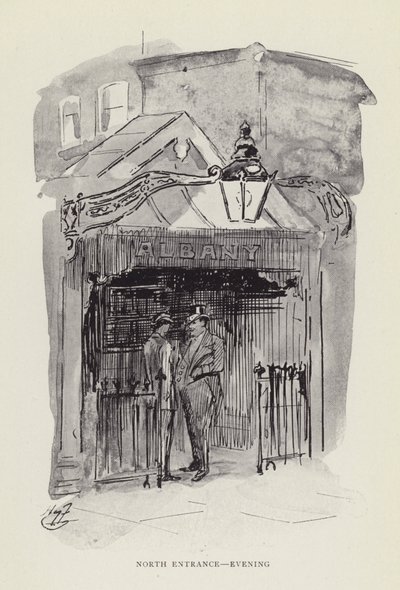 北入口，晚上 作者 哈里·弗尼斯（Harry Furniss）