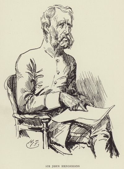 约翰亨德森爵士 作者 哈里·弗尼斯（Harry Furniss）