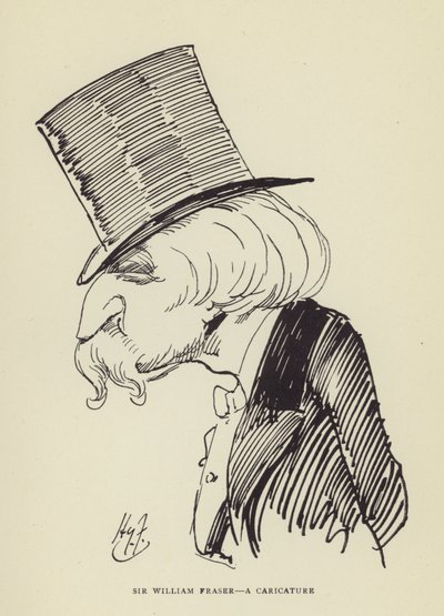 威廉·弗雷泽爵士，漫画 作者 哈里·弗尼斯（Harry Furniss）