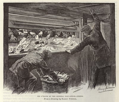 邮政总局六点钟 作者 哈里·弗尼斯（Harry Furniss）