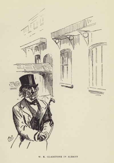 我们在奥尔巴尼的格拉德斯通 作者 Harry Furniss