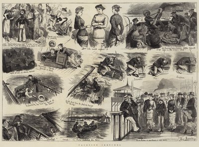 游艇草图 作者 Harry Furniss