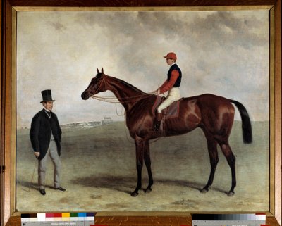 1865年的角斗士赛马 哈里-霍尔（约1813-1882）的绘画。1865.巴黎协会的鼓励 作者 哈里·霍尔