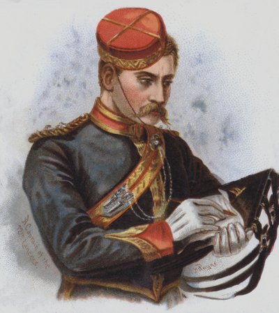 A Captain of the 12th Lancers (chromolitho) 作者 哈里·佩恩