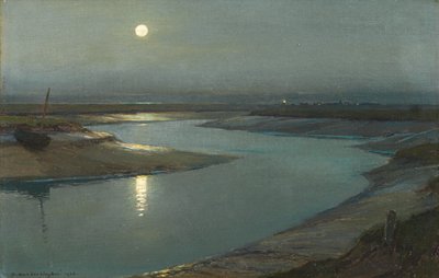海岸灯，约 1923 年（布面油画板） 作者 哈里范德维登