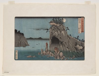 Bingo省：Abuto，Kannon Temple（Bingo，Abuto，Kannond？）（彩色木版画） 作者 长谷川一贞信