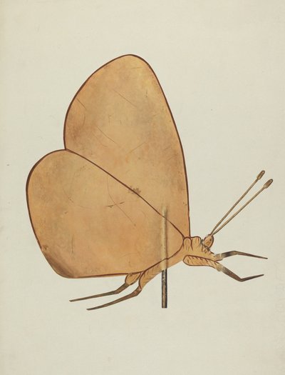 蝴蝶风向标，约1938年。 作者 淡褐色海德