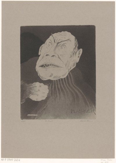 De bruut（物体上的原标题）
Masker （物件上的原系列名称） 作者 海因·冯·埃森（艺术家签名）