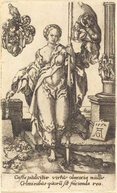贞操，1552年。 作者 海因里希·阿尔德勒弗（Heinrich Aldegrever）