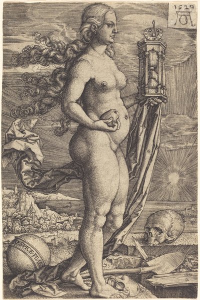 纪念死者，1529年。 作者 海因里希·阿尔德勒弗（Heinrich Aldegrever）