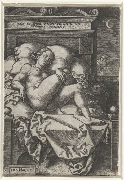 那一夜
那一夜（物体上的标题） 作者 海因里希·阿尔德勒弗（Heinrich Aldegrever）