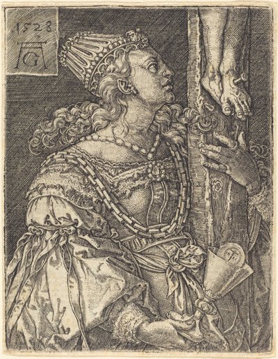 信仰，1528年。 作者 海因里希·阿尔德勒弗（Heinrich Aldegrever）
