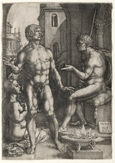 粘蛋白Saevola，1530。 作者 海因里希·阿尔德勒弗（Heinrich Aldegrever）