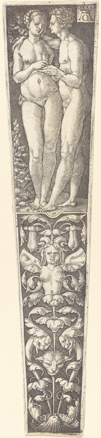 裸体夫妇装饰品 作者 海因里希·阿尔德勒弗（Heinrich Aldegrever）
