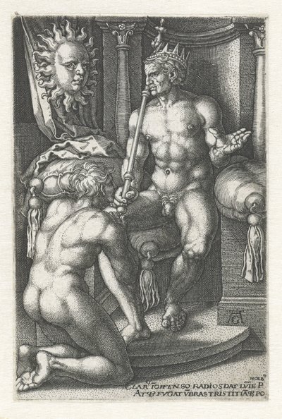 索尔 阿波罗 七颗行星（系列标题） 作者 海因里希·阿尔德勒弗（Heinrich Aldegrever）