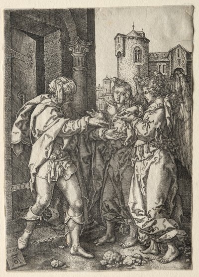 《地段的故事》，1555年。 作者 海因里希·阿尔德勒弗（Heinrich Aldegrever）