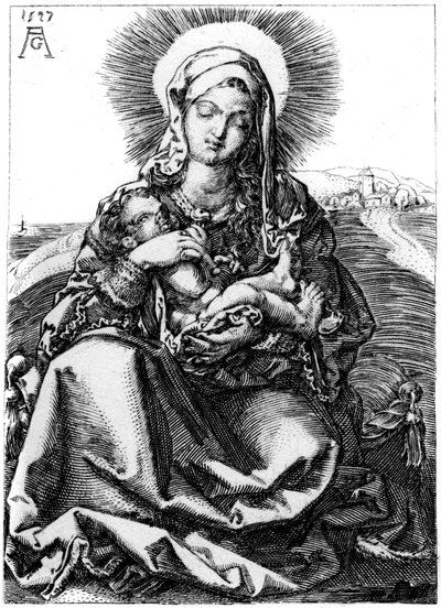 处女，1527年1849年。 作者 海因里希·阿尔德勒弗（Heinrich Aldegrever）