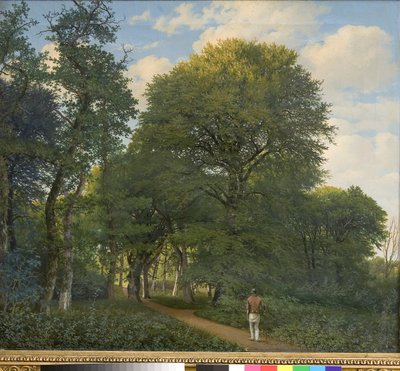 夏洛滕隆德的一片树林。傍晚时分 作者 海因里希·邦岑（Heinrich Buntzen）