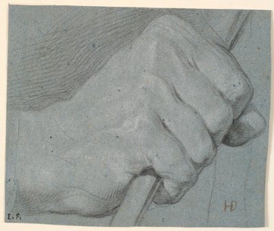 研究一只紧握棍子的手 作者 Heinrich Dittmers