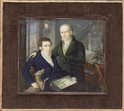 约瑟夫和卡尔-奥古斯特-冯-克莱因，约1810-15。 作者 Heinrich Franz Schalck