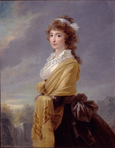伯爵夫人伊丽莎白·冯·图恩·霍恩斯坦（1764-1806）的肖像，1787年 作者 海因里希·弗里德里希·菲格