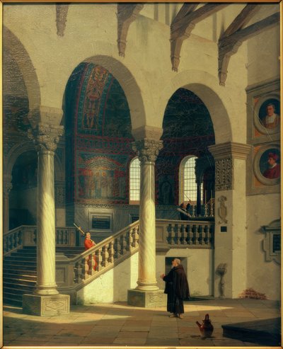 拉文纳（Ravenna），S.Apollinare在Classe - Painting（绘画）中海因里希·汉森 作者 海因里希·汉森