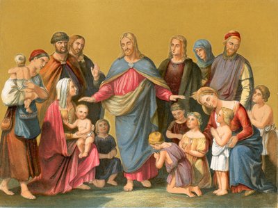 基督祝福孩子们 作者 Heinrich Maria von Hess
