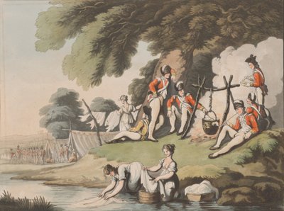 士兵烹饪，1798年4月1日。 作者 海因里希保护