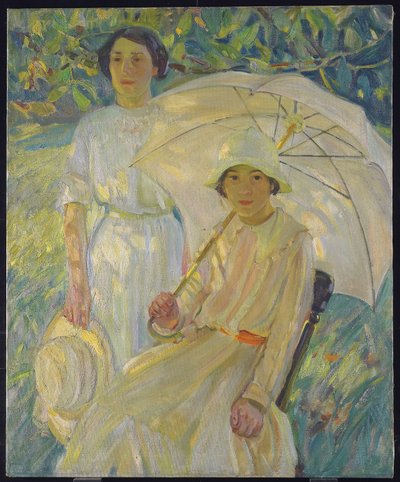 White Sunshade＃2，c.1912 作者 海伦·加洛韦·麦克尼乔尔