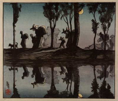 维加运河上的月光 作者 海伦·海德（Helen Hyde）