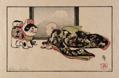 小狗和婴儿 作者 海伦·海德（Helen Hyde）