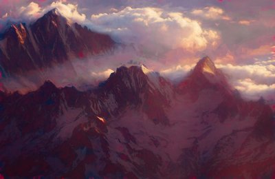 阿尔卑斯山的黎明, 2019年 作者 海伦·怀特