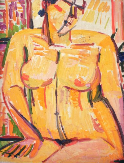坐着的女性裸体 作者 海伦·冯·陶西格