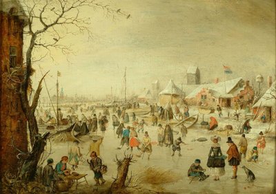 冰上场景，约1630年 作者 亨德里克·阿弗坎普