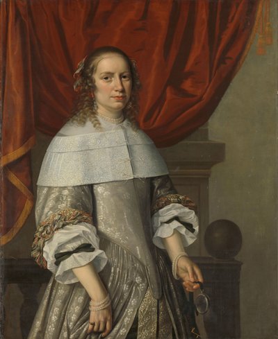 一个女人的肖像 作者 Hendrick Cornelisz van Vliet（归因于）