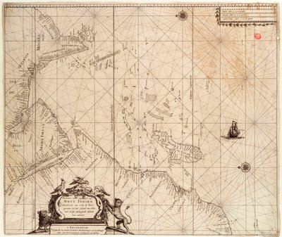 非洲、印度和斯里兰卡地图，约 1680 年（印刷品） 作者 亨德里克·唐克