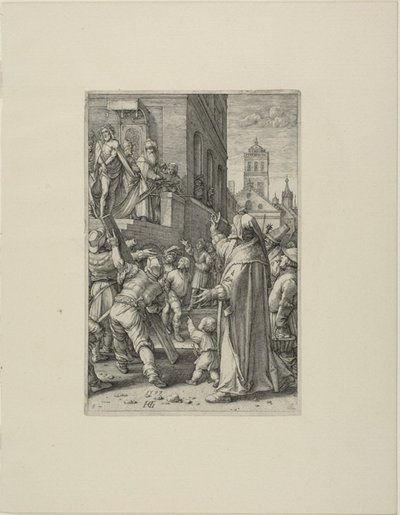 基督受难记》第八版 "Ecce Homo"。 作者 亨德里克·戈尔齐乌斯