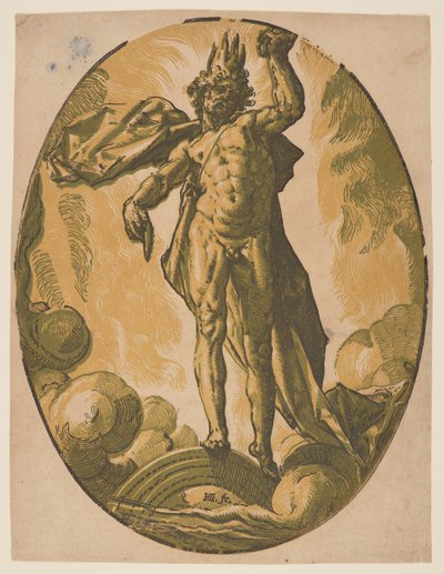 赫利俄斯，选自《神祗 作者 Hendrick Goltzius