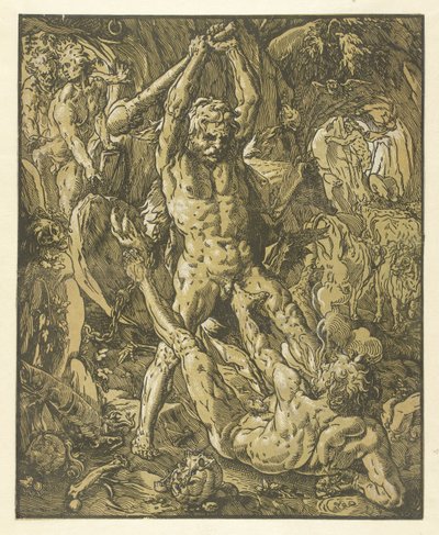 赫拉克勒斯在卡克斯 作者 Willem Janszoon Blaeu (可能)