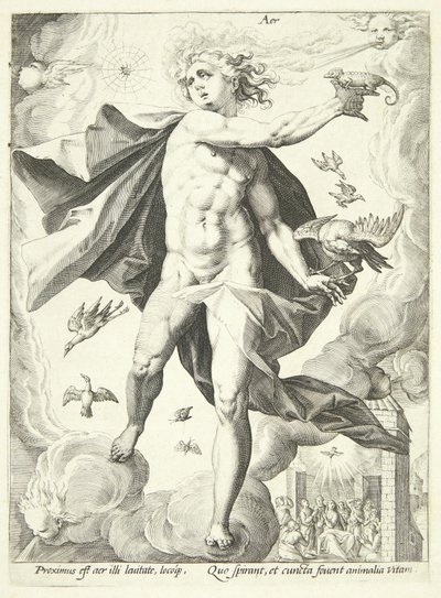 空气 (Aer) 作者 Hendrick Goltzius