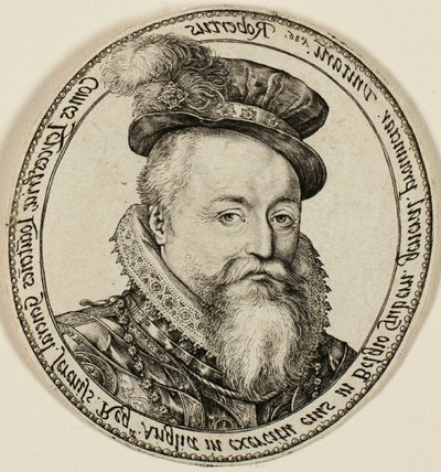 莱斯特伯爵罗伯特-达德利（1532-1588 年），英国贵族，1585-1587 年联合省总督 作者 亨德里克·戈尔齐乌斯