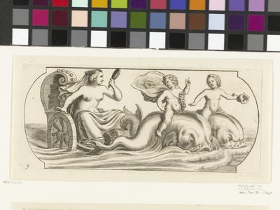 战车上的安菲特里忒
Nouveau Livre des Dieux et Deeßes De la Marine Bouckje of Sea Gods and Goddesses（丛书名） 作者 亨德里克·德凯泽 (I)