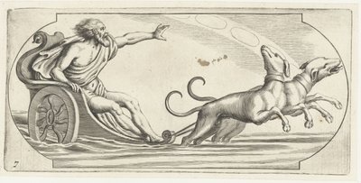 战车上的海神
Nouveau Livre des Dieux et Deeßes De la Marine Bouckje of Sea Gods and Goddesses（丛书名） 作者 亨德里克·德凯泽 (I)
