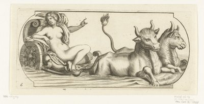 战车上的欧洲
Nouveau Livre des Dieux et Deeßes De la Marine Bouckje of Sea Gods and Goddesses（丛书名） 作者 亨德里克·德凯泽 (I)