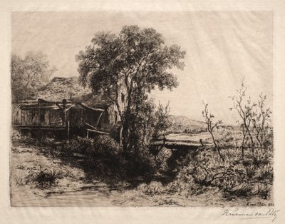 废弃的磨坊，1883年。 作者 亨德里克·德克·克鲁塞曼·范·埃尔滕